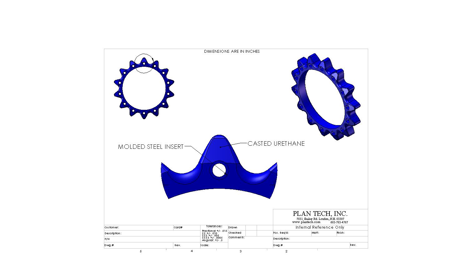 Polyurethane Sprockets Custom Urethane Sprockets! Plan Tech